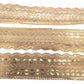 8m Gold sequined Trim with waves