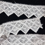 White Lace & sequinned  Trim