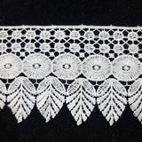 5m Leaf pattern White Lace Trim