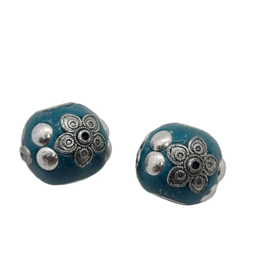 Blue Kashmiri Beads