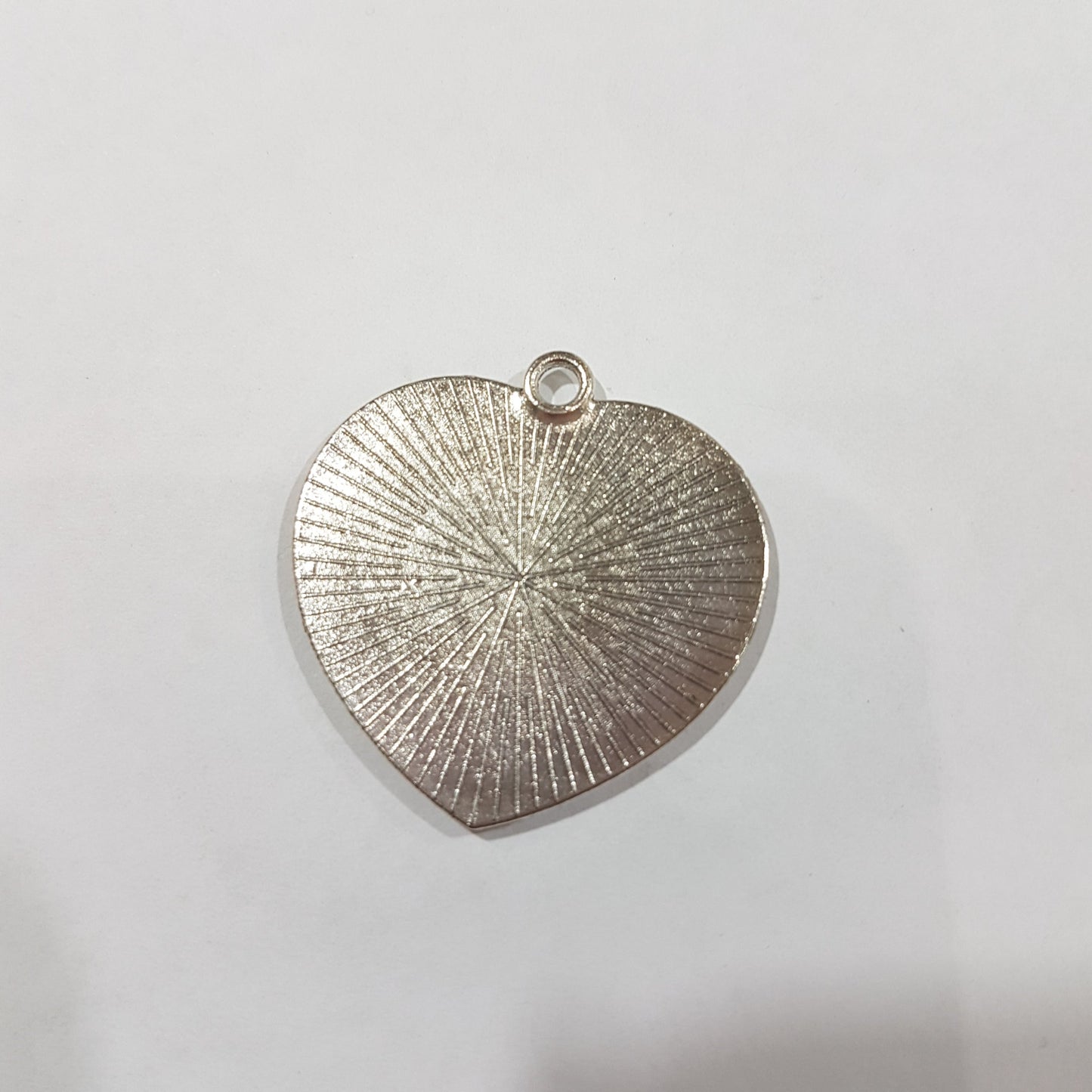 2pc Silver Heart Shaped Cabochon Pendant