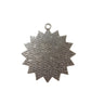 2pc Silver Sun Cabochon Pendant
