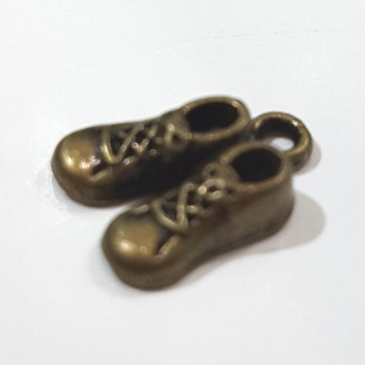 10pc Bronze Shoes Charms