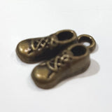 10pc Bronze Shoes Charms