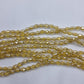 Tiny Yellow Crystal Glass Drop Beads Approx 65pc