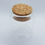 5 Glass Bottles With Cork Lid
