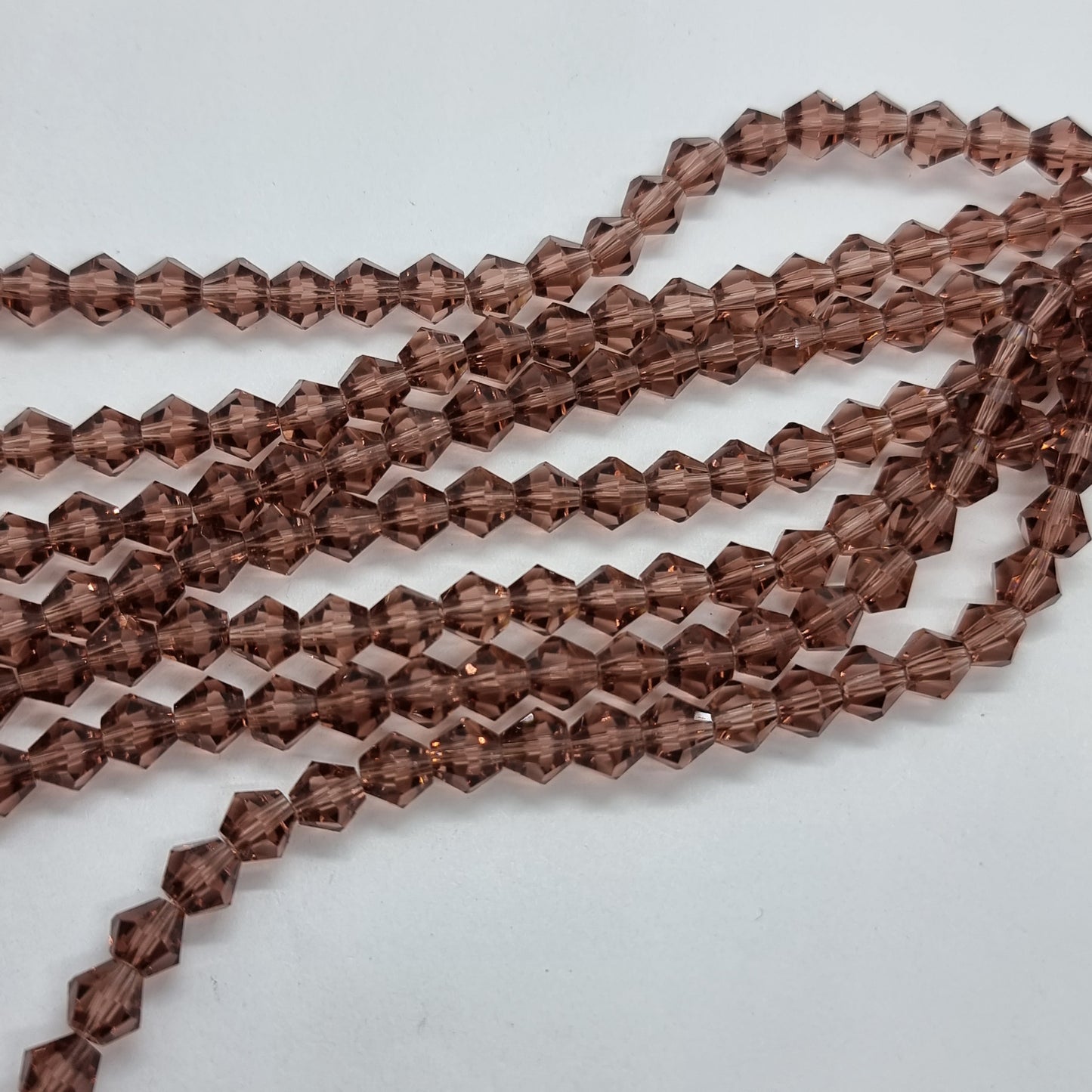 6mm Light Purple Glass Bicones