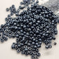 15g 2mm Black Luster Seed Beads