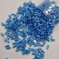 15g Blue Bugle Glass Beads