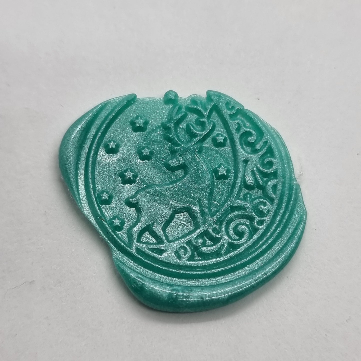30pc Teal Green Wax Seal Pieces