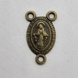10pc Bronze Rosary Charm Connectors