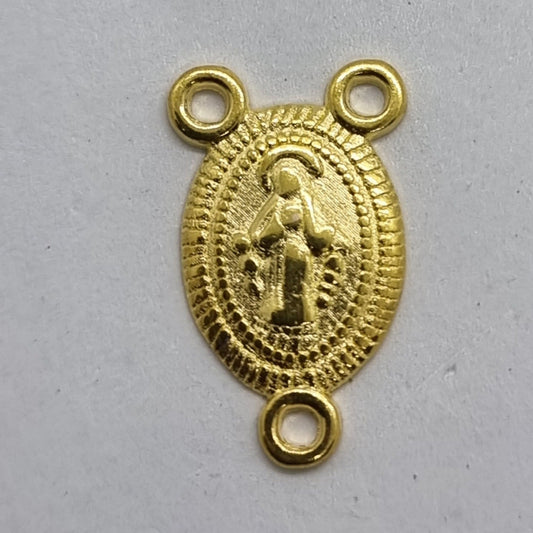 10pc Gold Rosary Charm Connectors