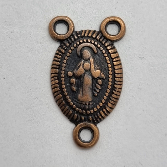 10pc Copper Rosary Charm Connectors
