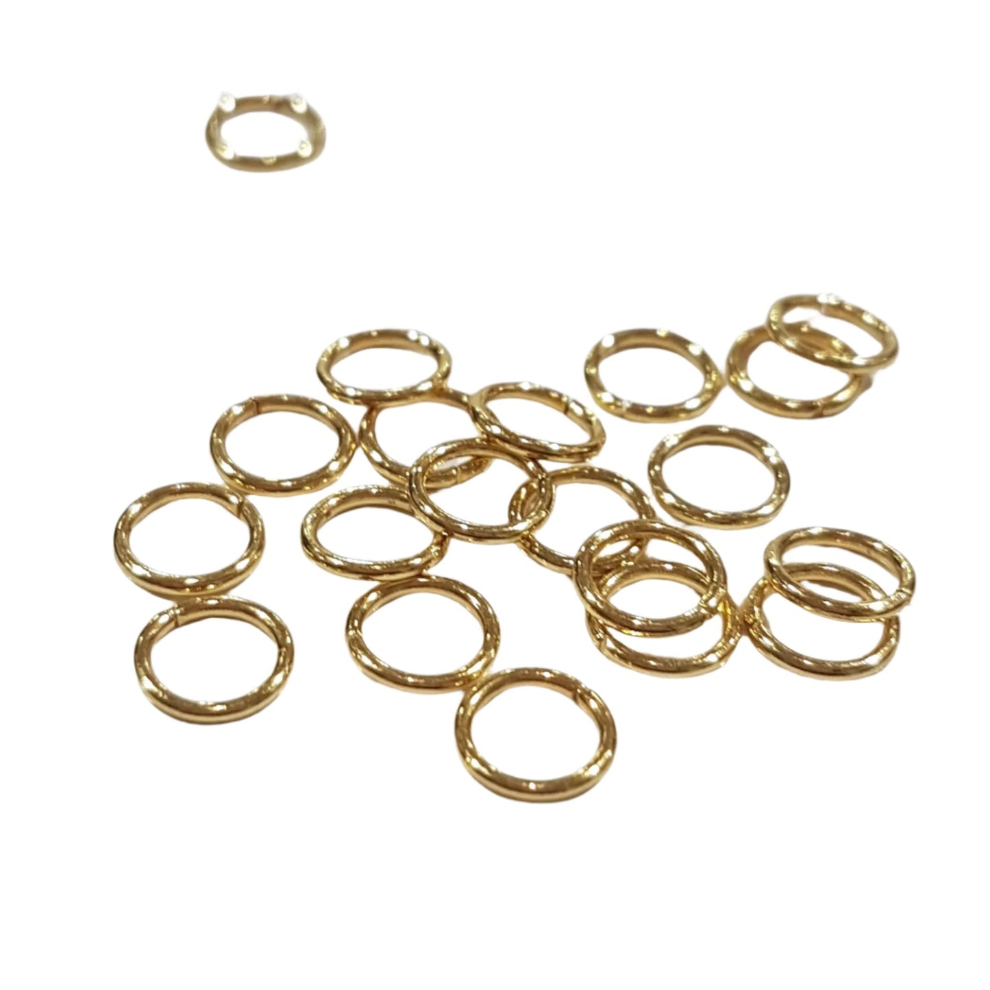 6mm 18k Gold Plated Jump Rings