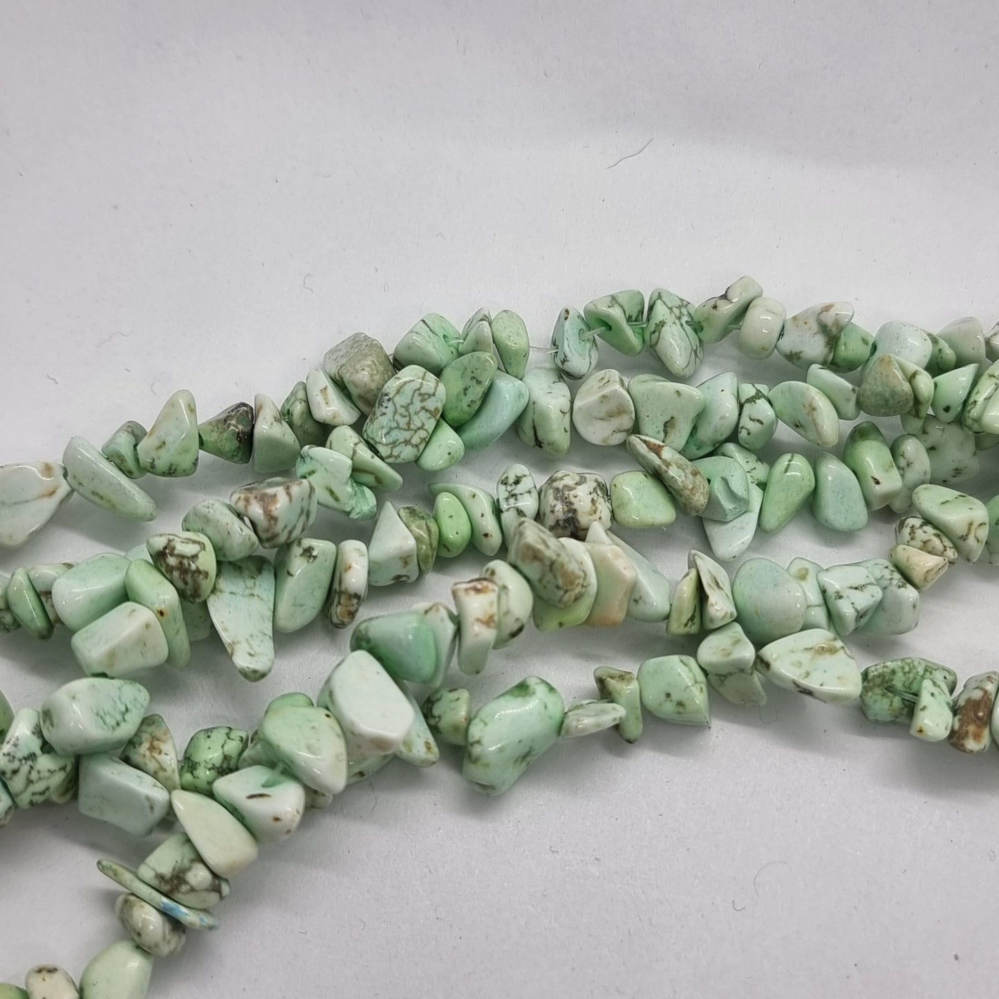 Dyed Magnesite Chip Bead Strand