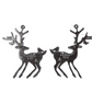 Large Silver Reindeer Pendant