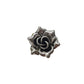 10pc Dark Silver Flower Charms
