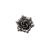 10pc Dark Silver Flower Charms
