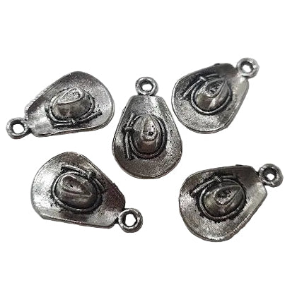 10pc Silver Stetson Charms