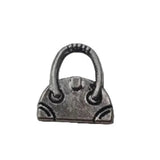 10pc Light Silver Handbag Charm