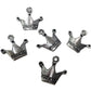 10pc Silver Princess Crown Charms