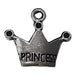 10pc Silver Princess Crown Charms