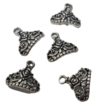 10pc Silver Tiara Charms