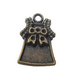 10pc Bronze Dress With Bow Charms