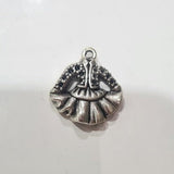 10pc Dark Silver Dancer Costume Charms