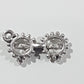10pc Funky Glasses Silver Charms