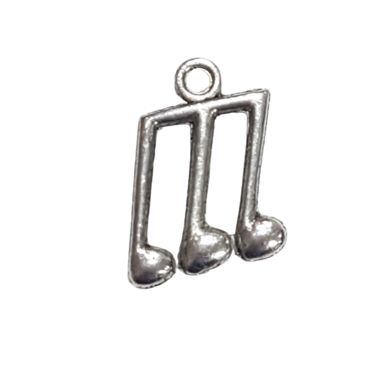 10pc Silver Music Note Charms