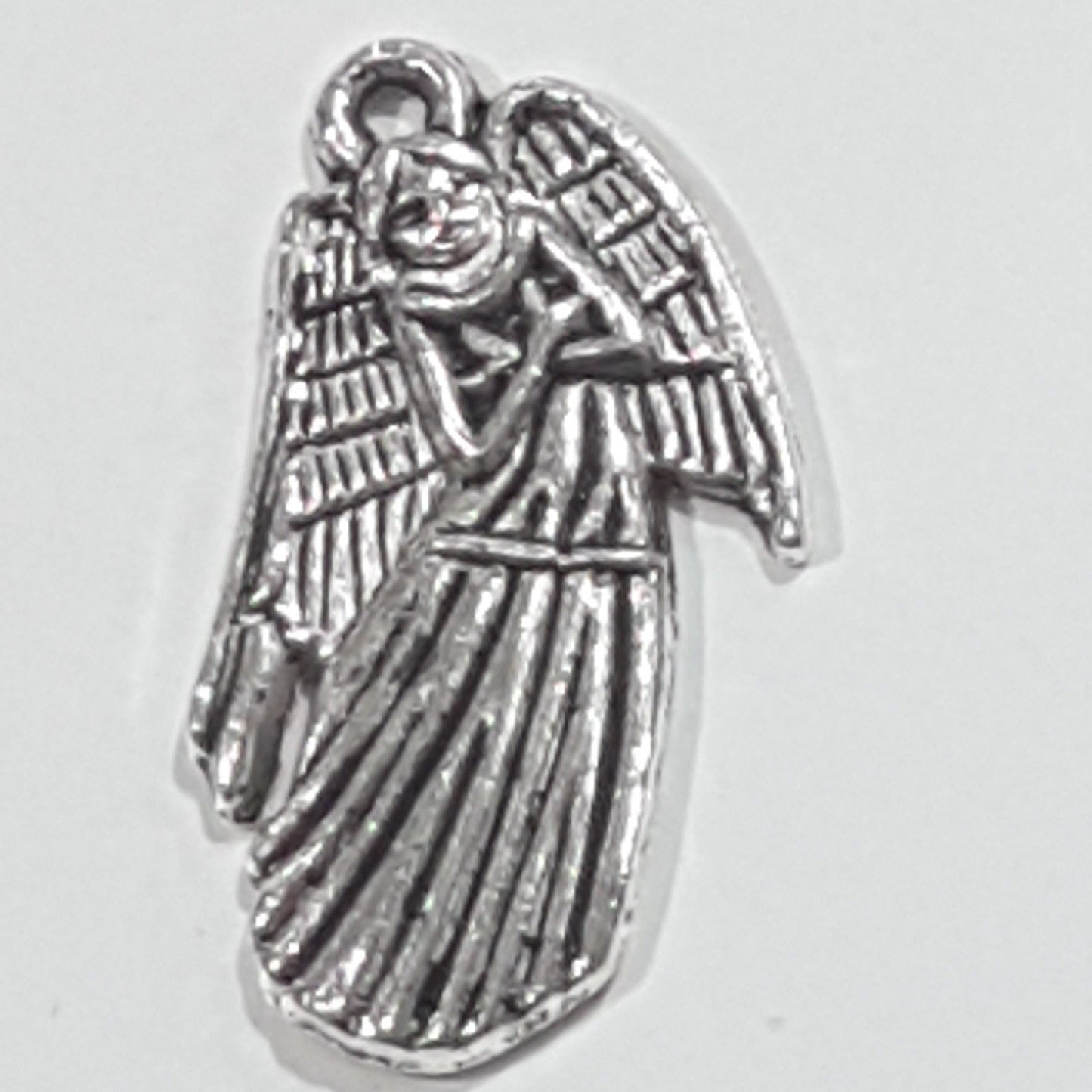 10pc Large Silver Choir Angel Charm Pendants