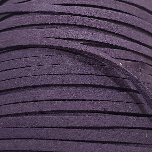 10M 3mm Purple  Faux Suede Cord