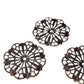 5pc Antique Copper Flower Filigree Stamping