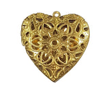 Large Brass Heart Locket