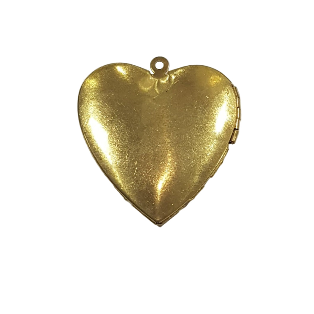 Large Brass Heart Locket