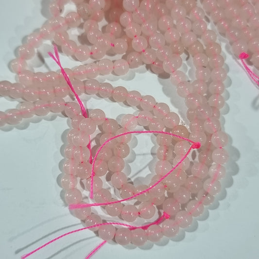 4mm Rose Quartz Bead Strand