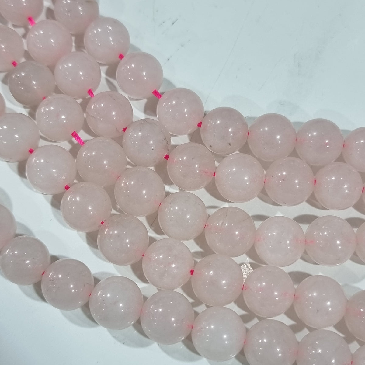 12mm Rose Quartz Bead Strand