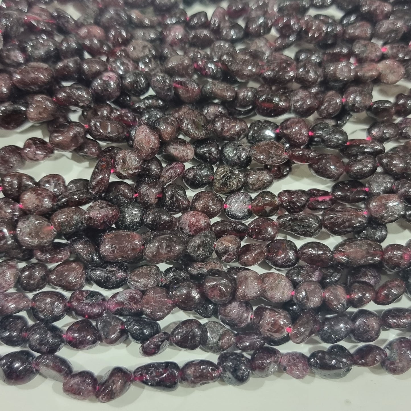 Garnet Gemstone Nugget Beads