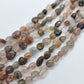 Mixed Rutilated Quartz Gemstone Nugget Beads