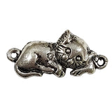 10pc Dark Silver Cat Charm