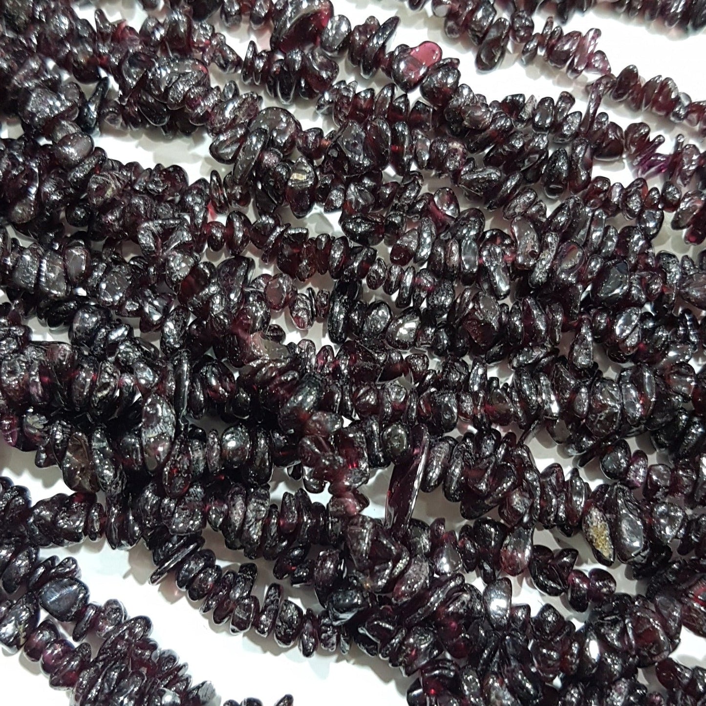 Garnet Gemstone Chip Bead Strand