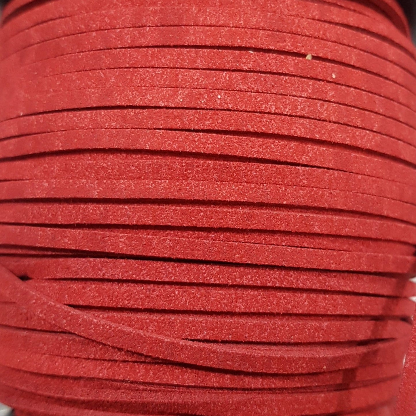 10M 3mm Red Faux Suede Cord