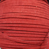 10M 3mm Red Faux Suede Cord