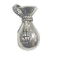 10pc Silver Money Bag Charms