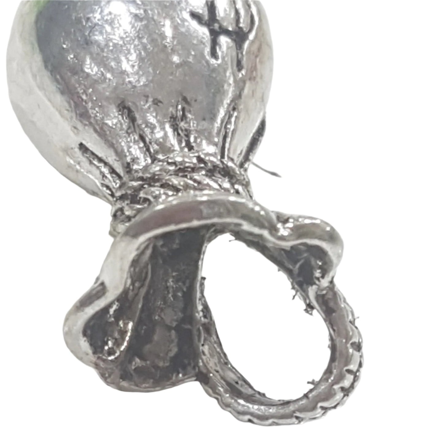 10pc Silver Money Bag Charms