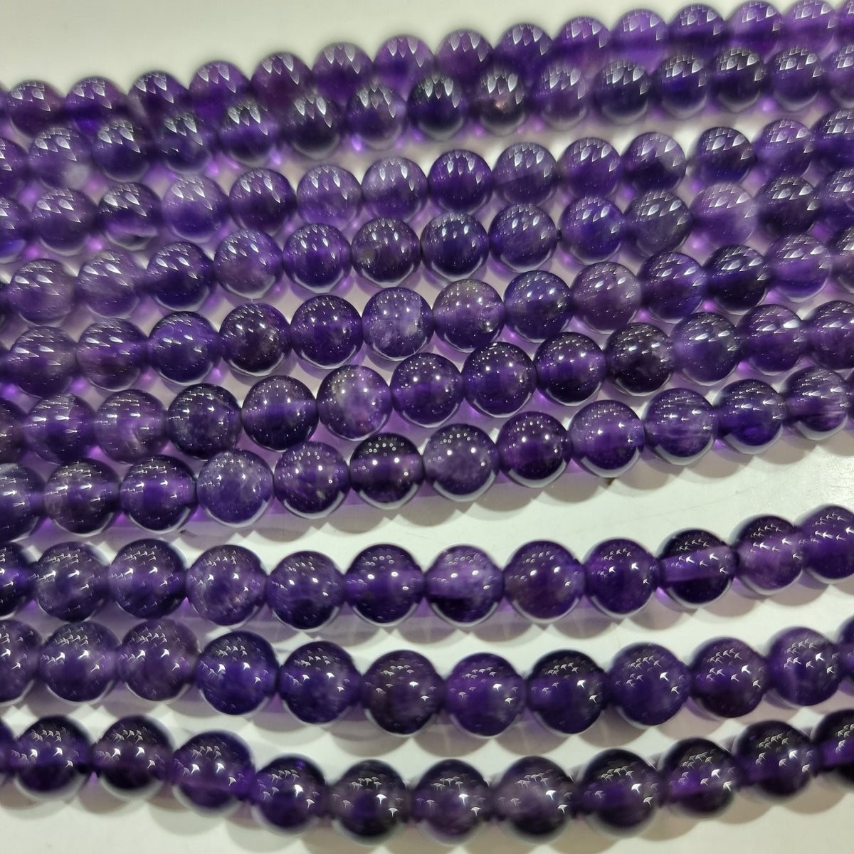 5mm Amethyst Round Gemstone Beads