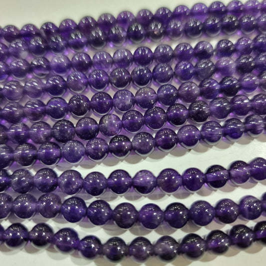 5mm Amethyst Round Gemstone Beads