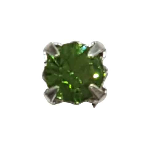 20pc Light Green Sew On Rhinestones