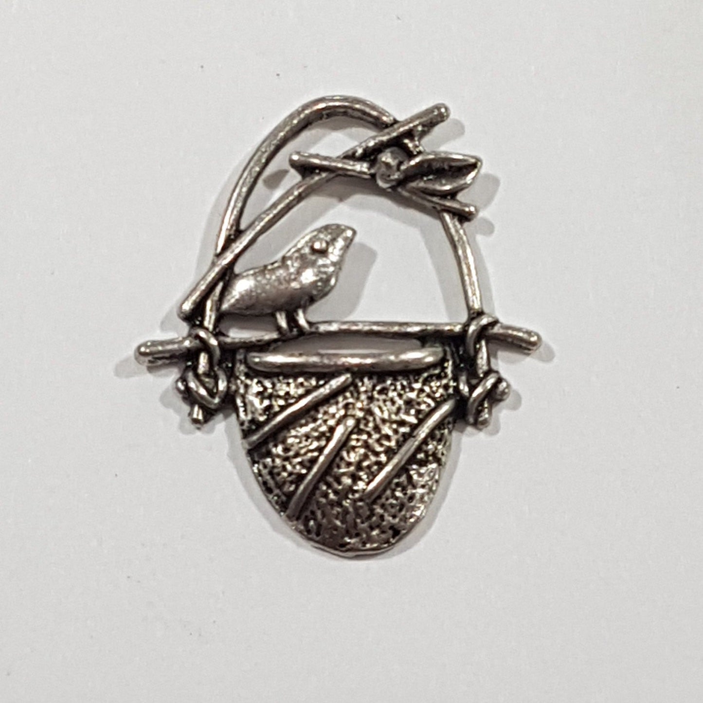 10pc Silver Bird & Bucket Charms